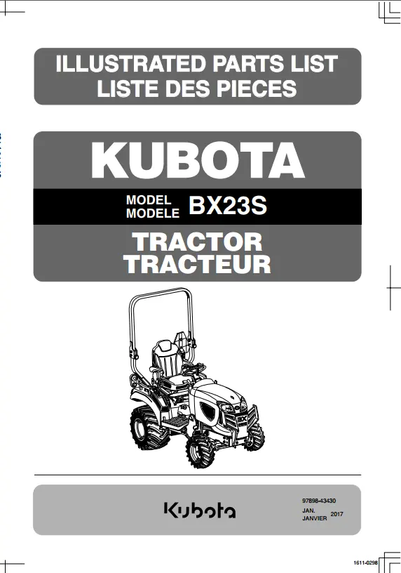 Bx23s  Parts Manual 1