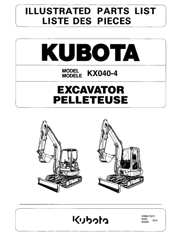 Kx040-4 Parts Manual 1