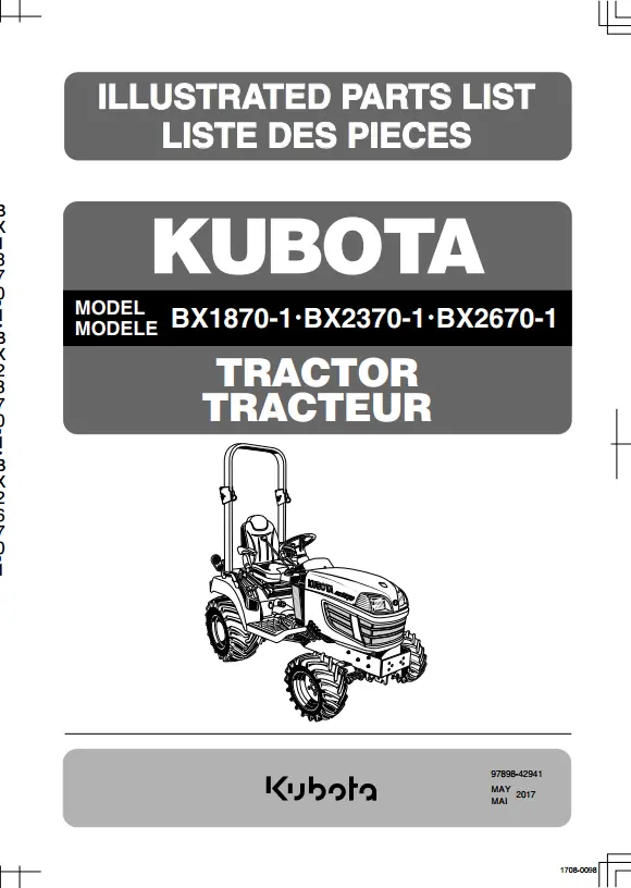 Bx1870 Parts Manual 1
