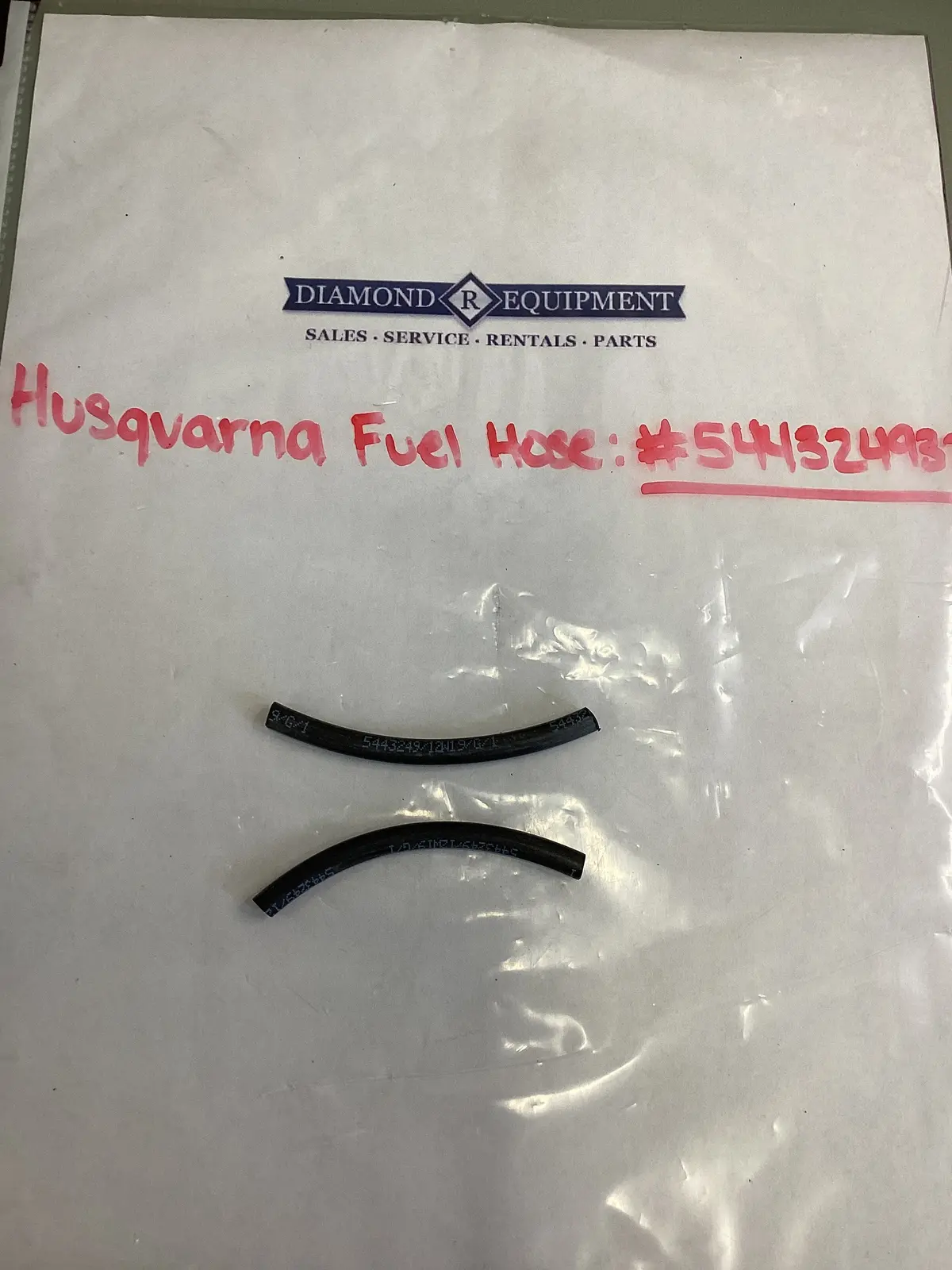 Husqvarna Fuel Hose: #544324937 1