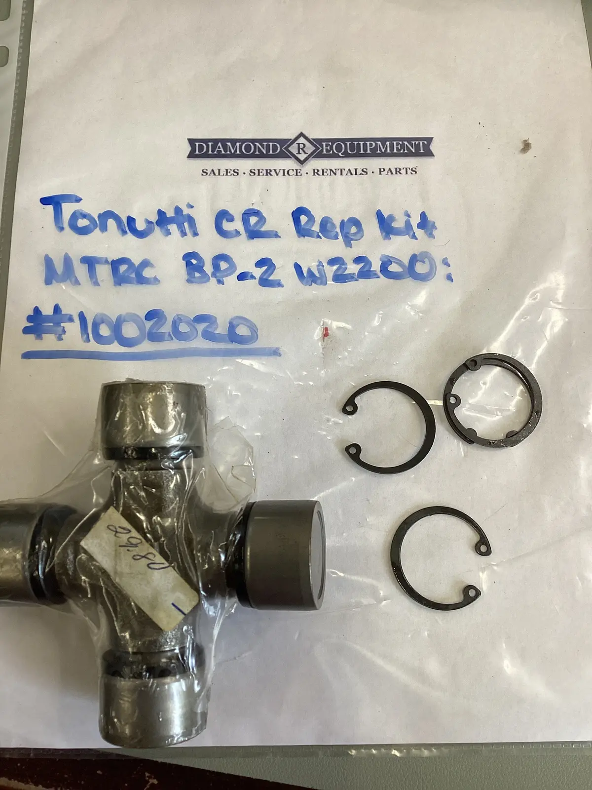 Tonutti Cr Rep Kit Mtrc Bp2-W2200: #1002020 1