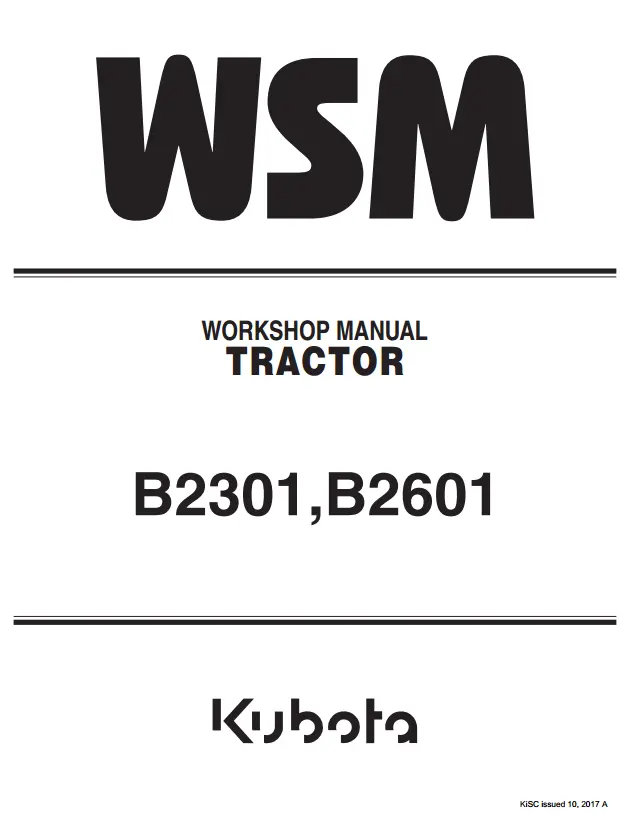 B2601 Service Manual 1