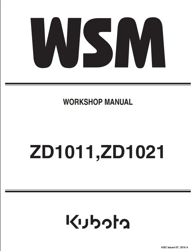 Zd1011 Service Manual 1