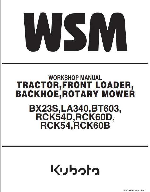 Bx23s  Service Manual 1