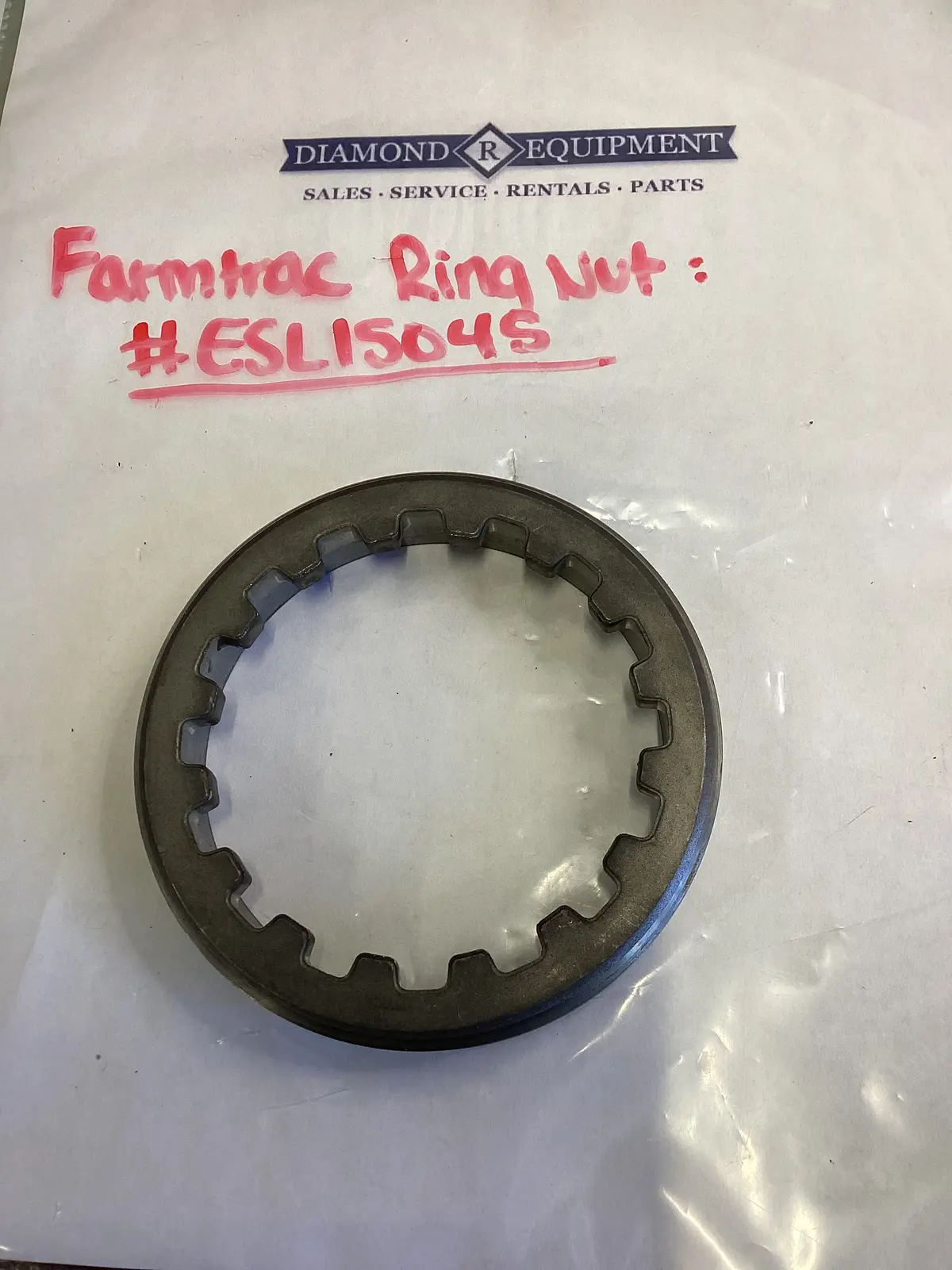 Farmtrac Ring Nut: #Esl15045 1