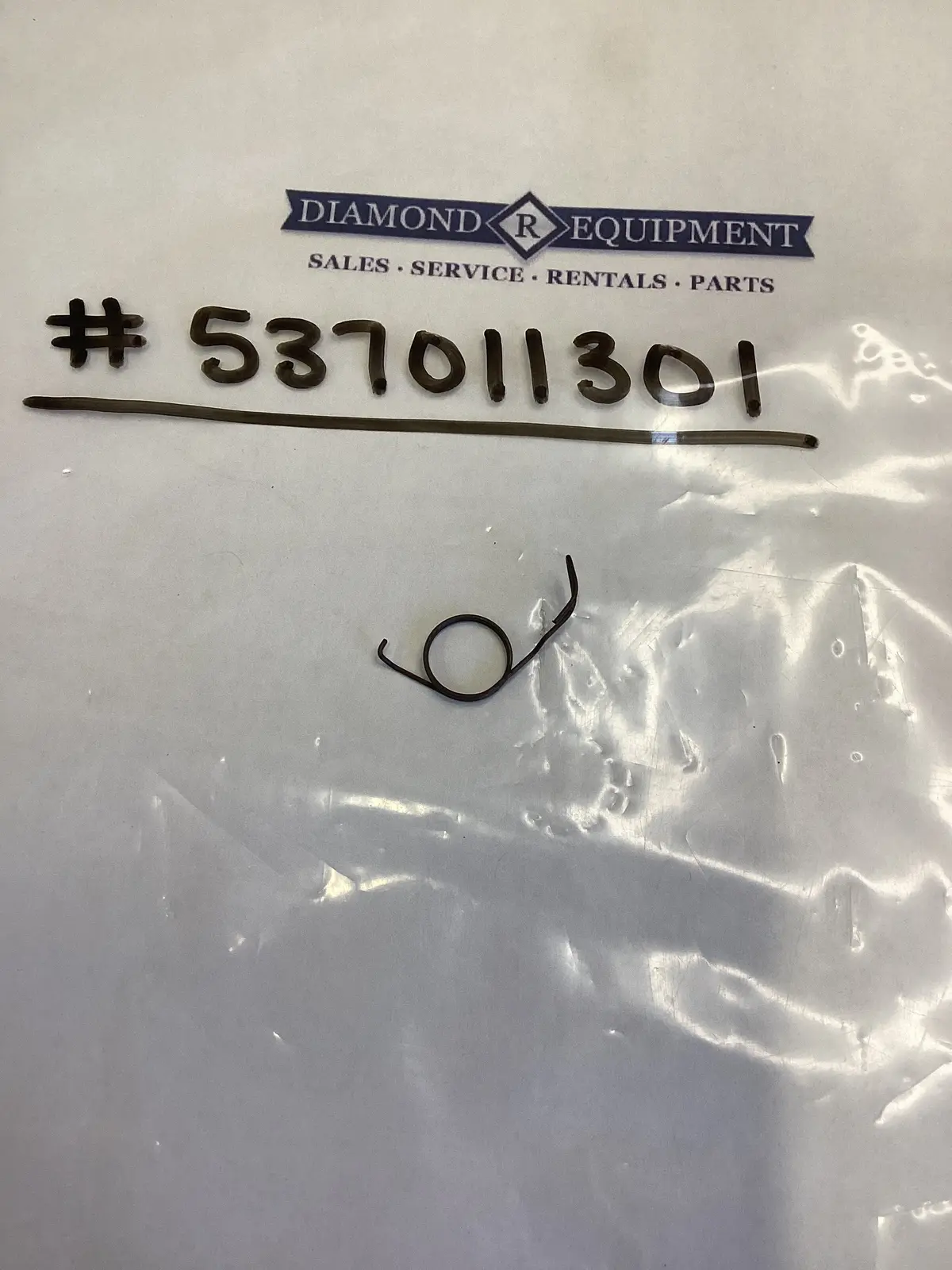Husqvarna Throttle Trigger Spring: #537011301 1