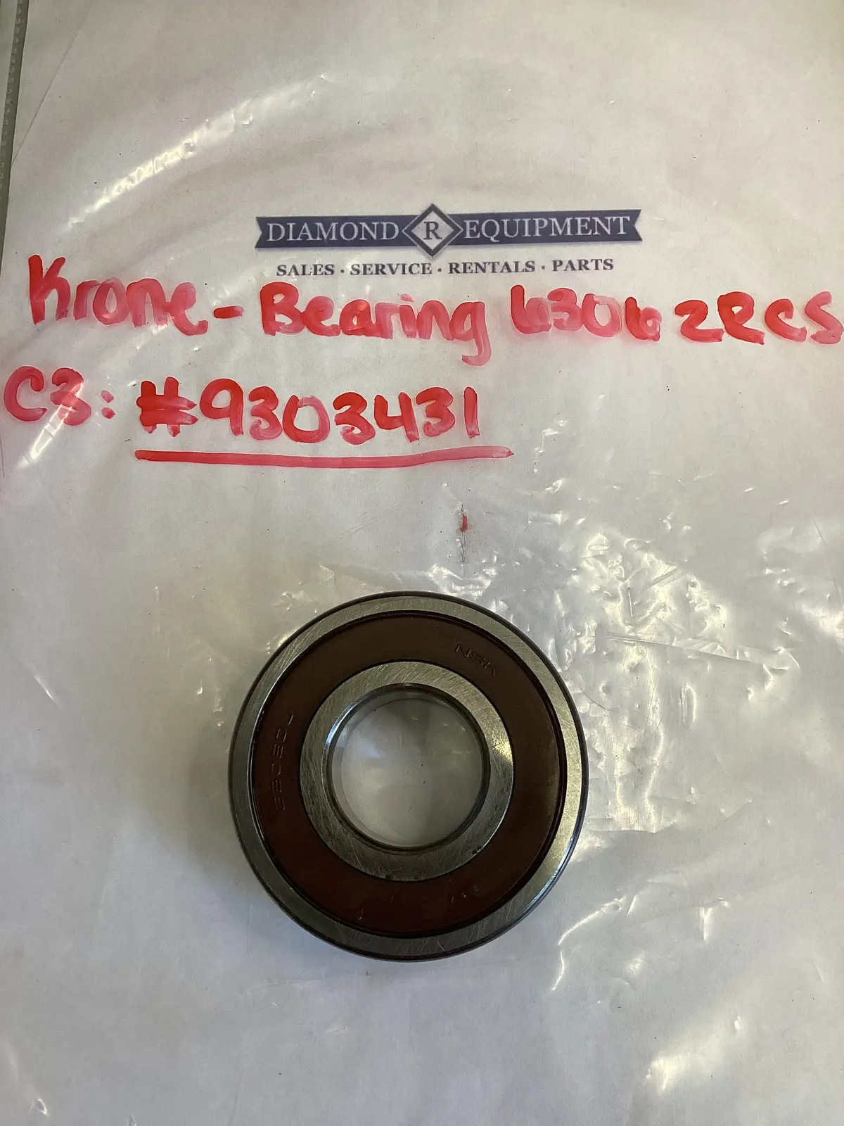Krone- Bearing 6306 2Rcs C3: #9303431 1