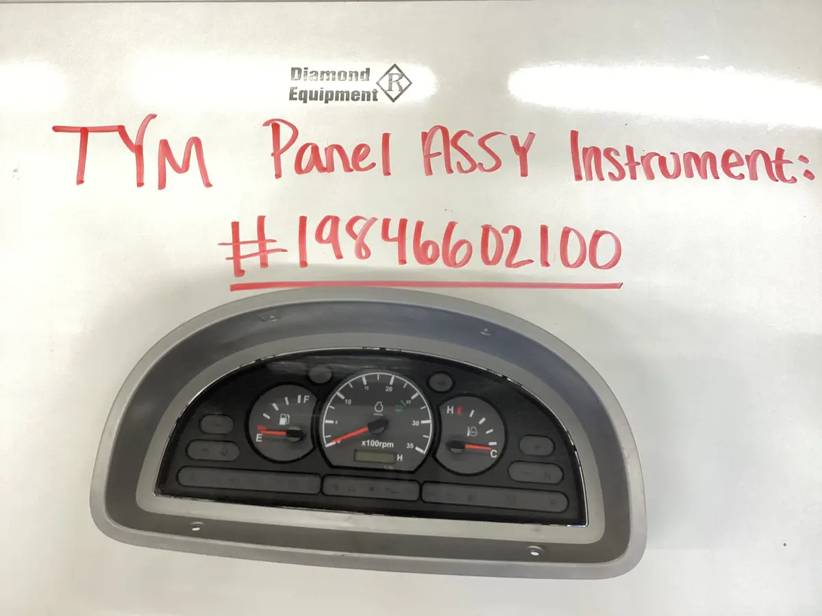 Tym Panel Assy Instrument: #19846602100 1