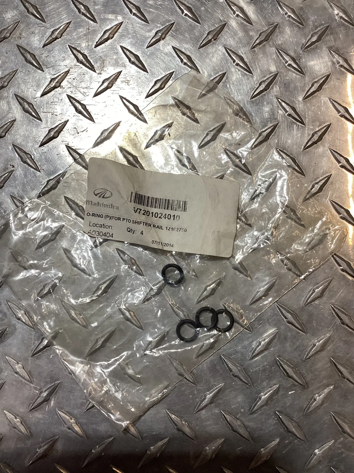Tym/Mahindra O-Ring For Pto Shifter Rail V7201024010 1