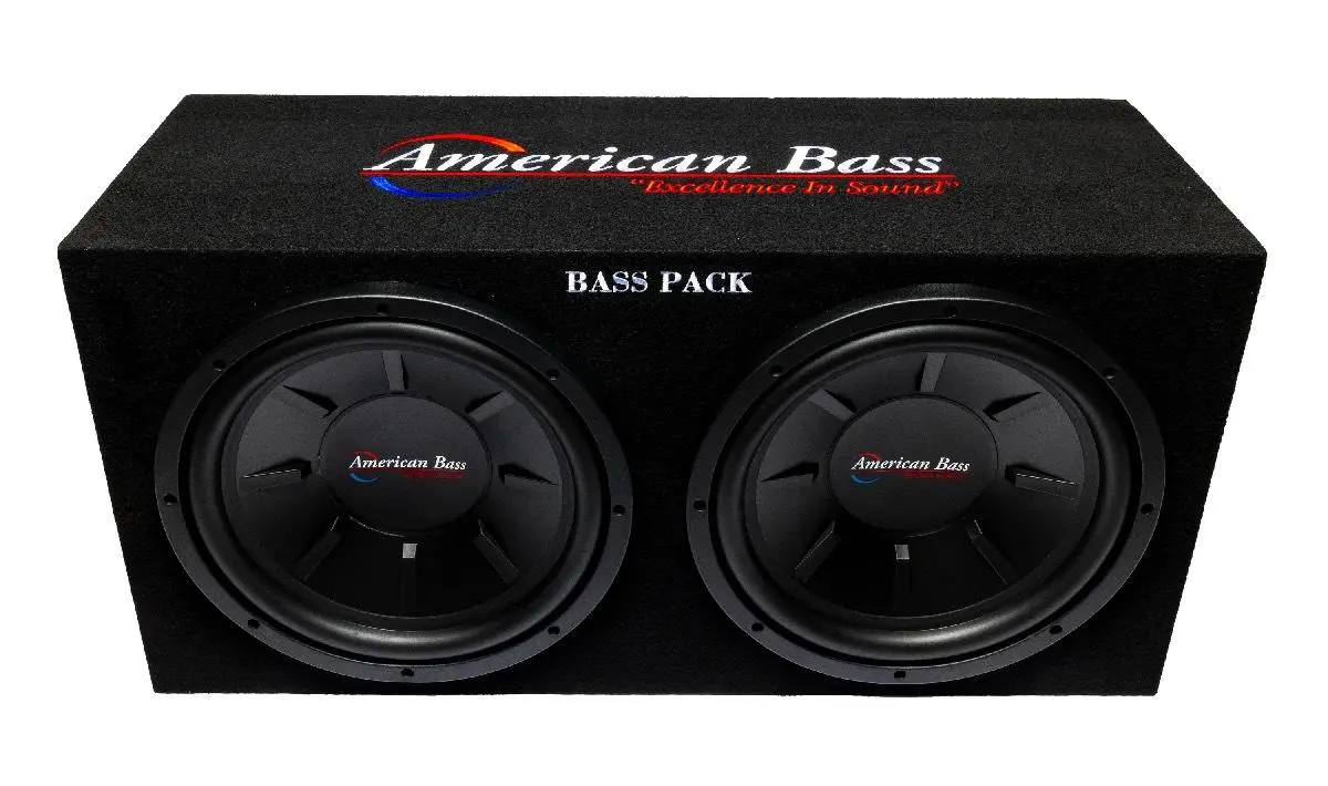 American Bass 700 Watt Bass Package (2) 12" Woofers Amplifier And Box (Ab-Basspack) 1