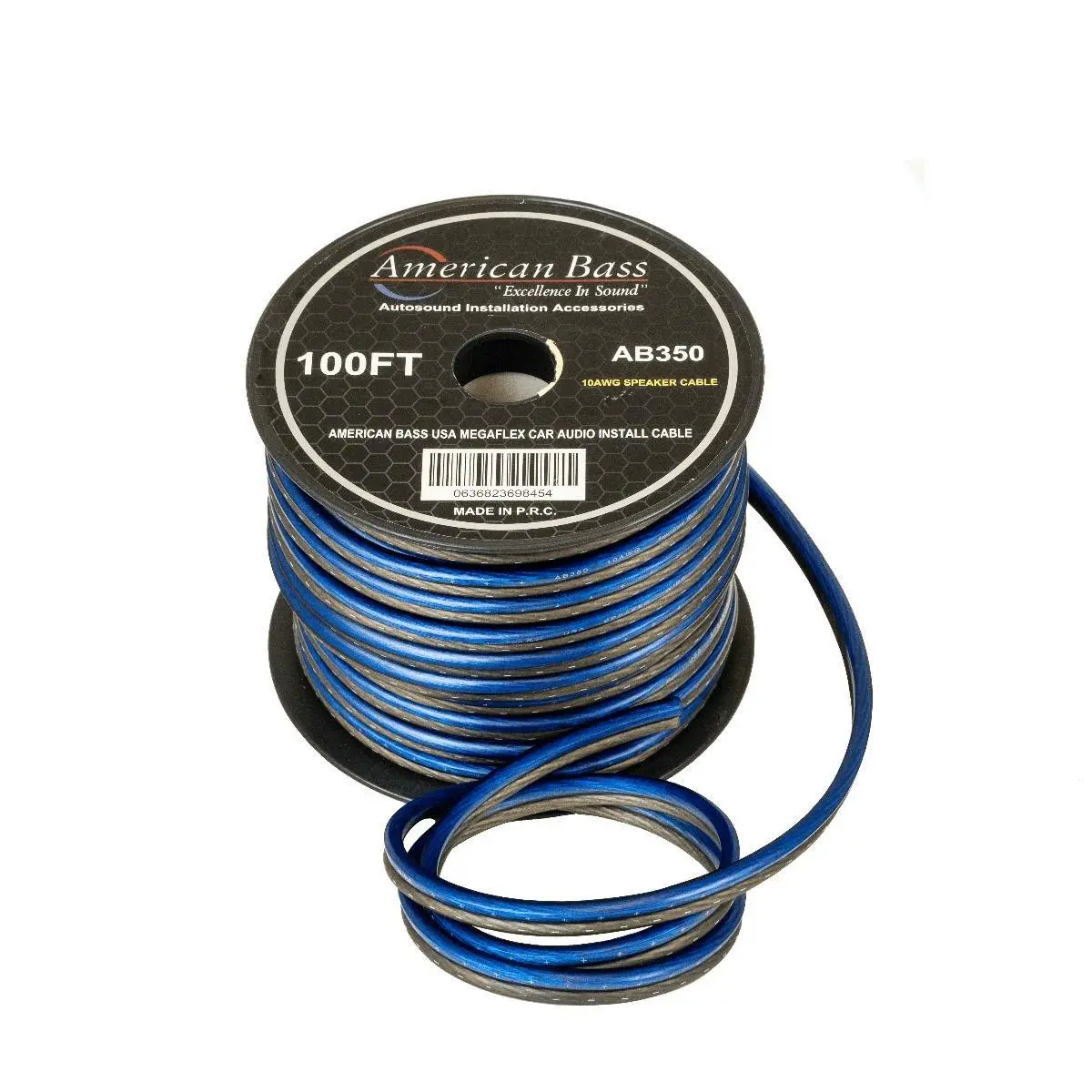 American Bass 10 Gauge 100' Blue Speaker Wire (Ab10 100) 1