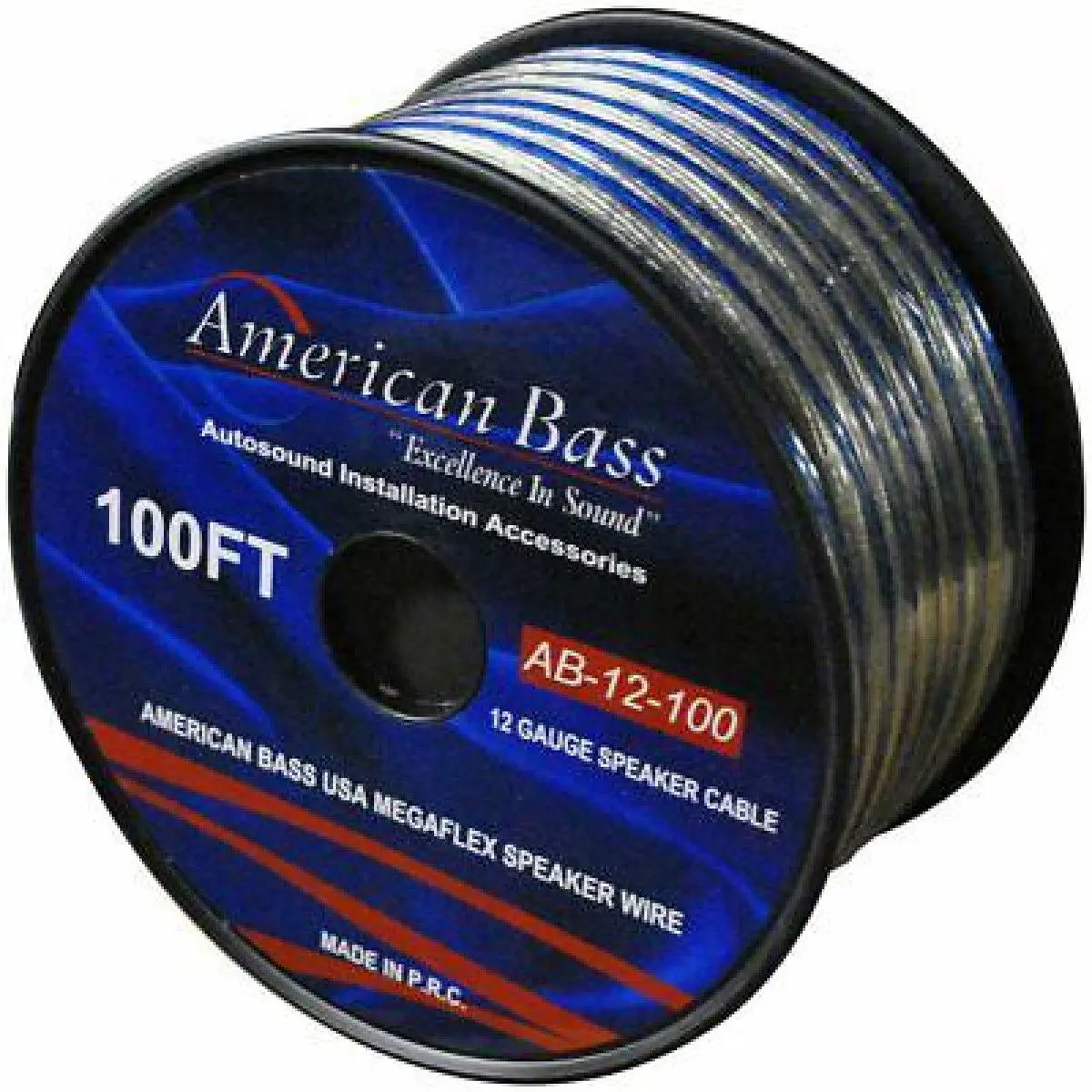 American Bass 12 Gauge 100' Blue Speaker Wire (Ab12sw100) 1