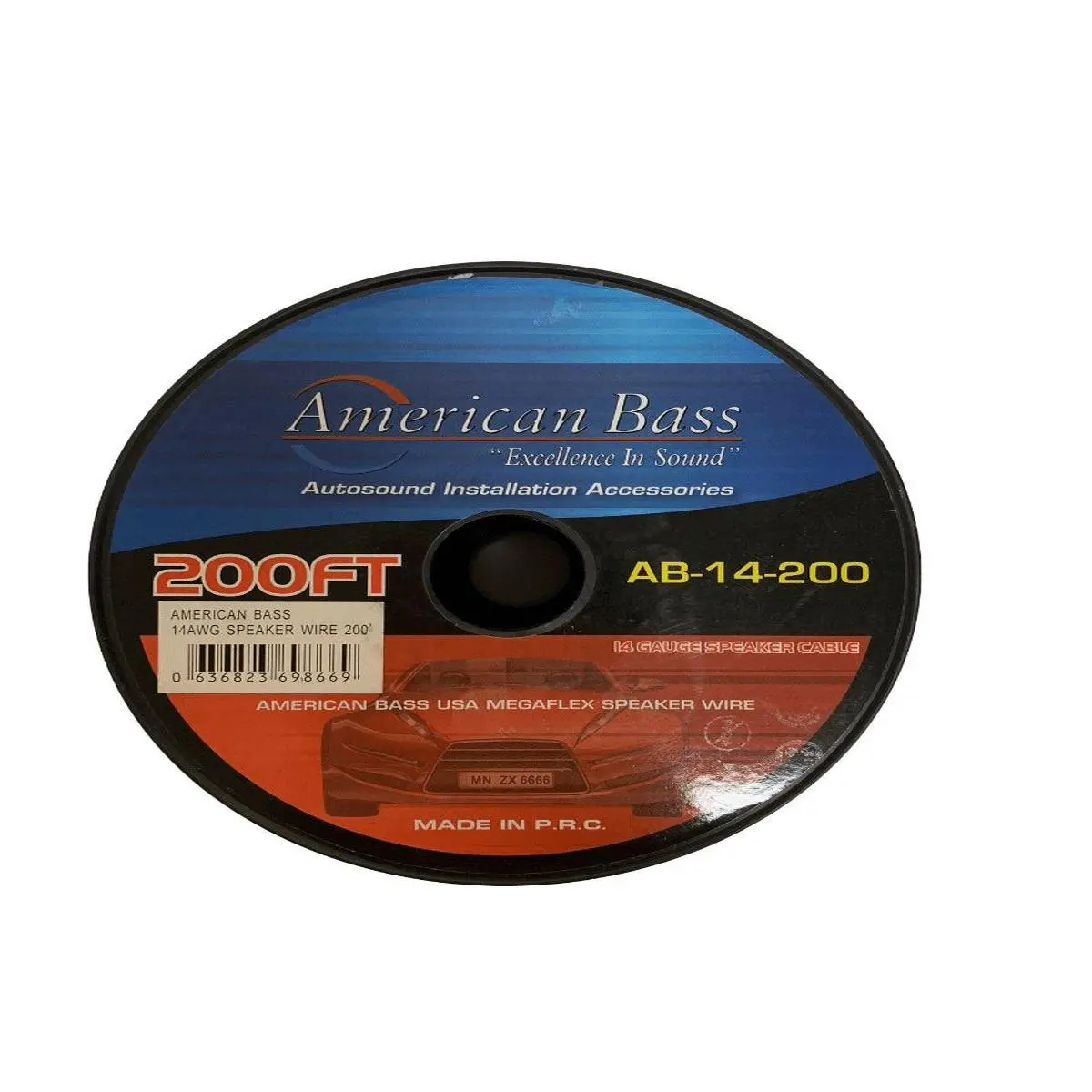 American Bass 14 Gauge 200' Blue Wire (Ab14g) 1