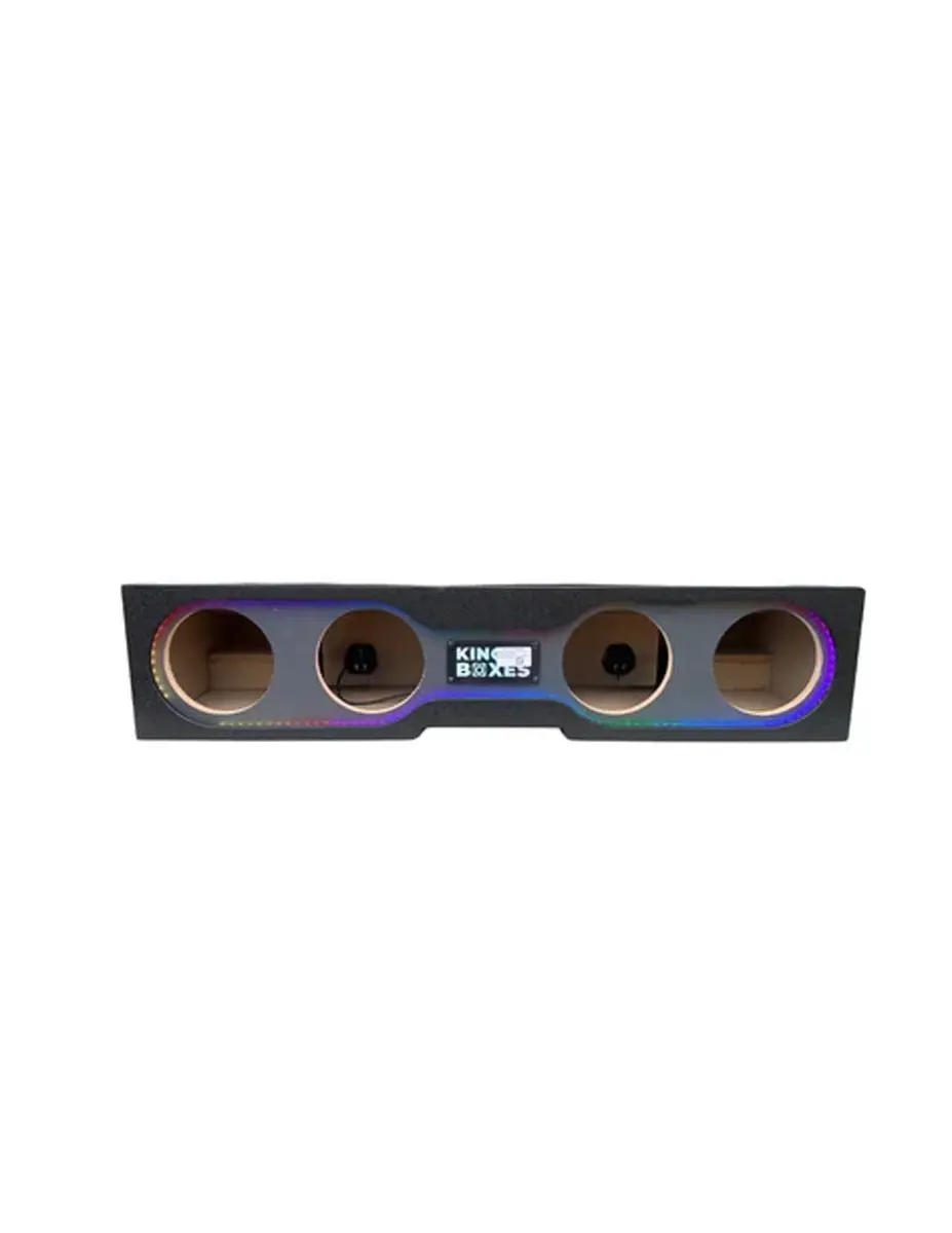 King Boxes Sprayed Quad 8" 09-Up F150 & 17-Up F250/350 Crew Cab Rgb Lit (Ak-Ford09-48) 1