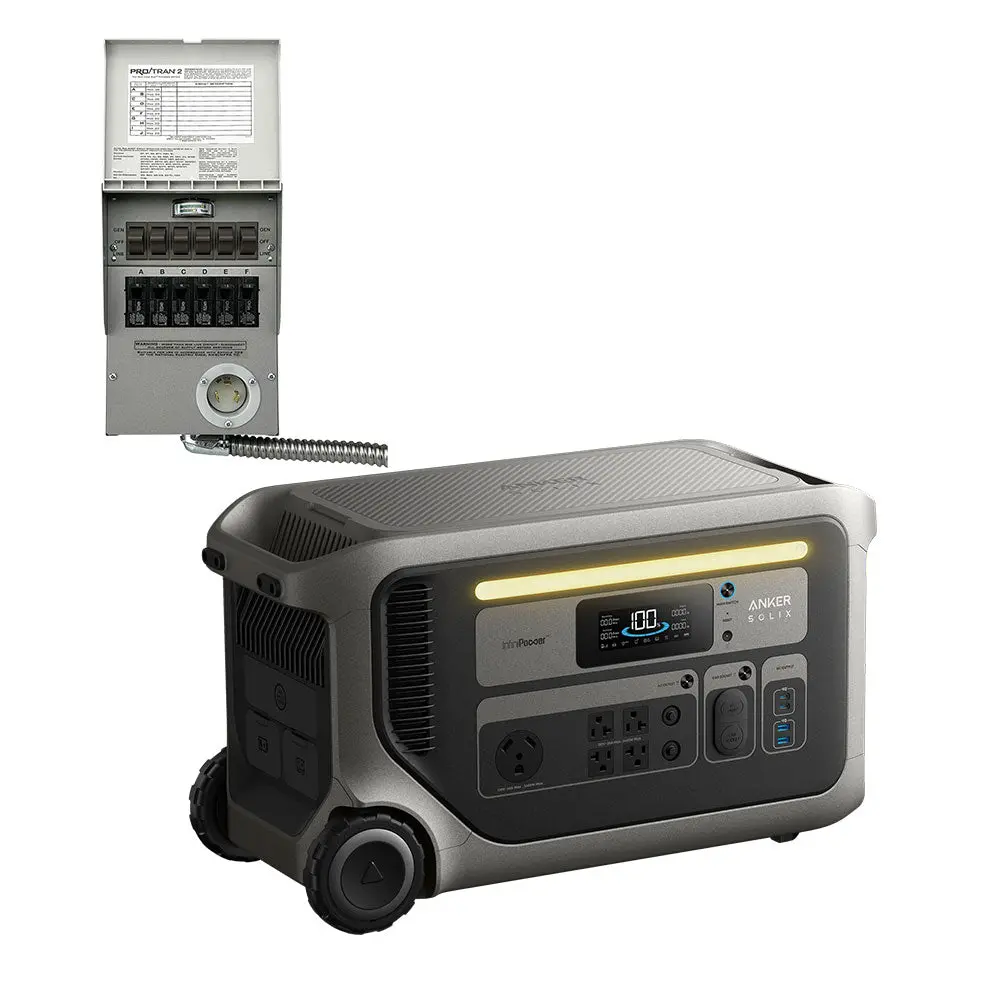 Anker Solix F3000 3072Wh Portable Power Station W/ 30A Transfer Switch 1
