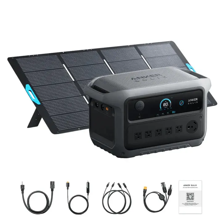Anker Solix B17831a2 C2000 Gen 2 Portable Power Station 2048Wh W/ 400W Solar Panel 1