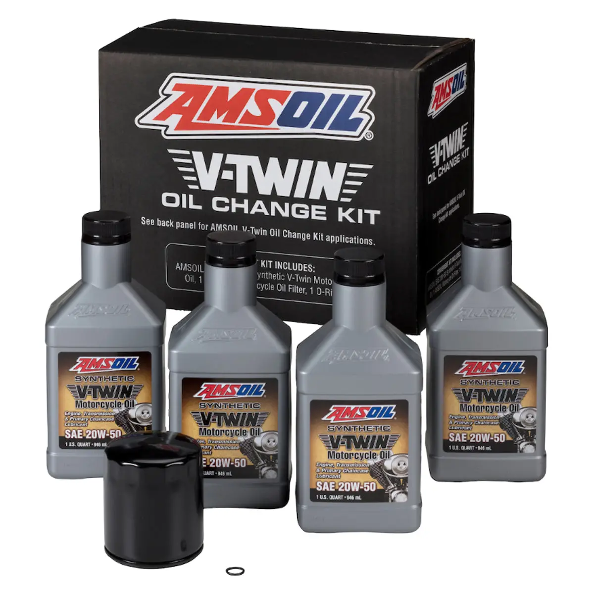Amsoil V-Twin Olje Change Kit - Ams-Hdbk 1