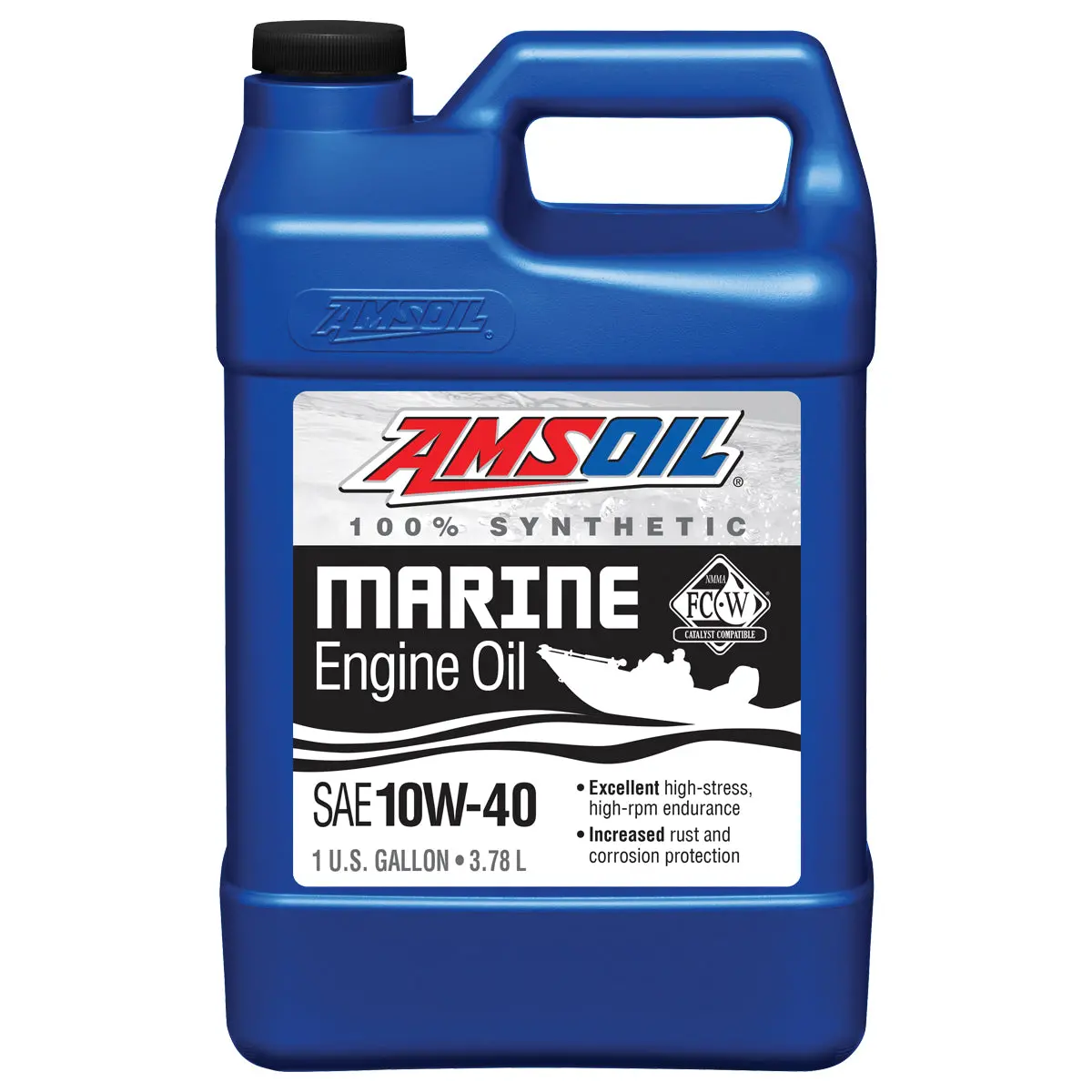 Amsoil 10W-40 Formula 4T® Mari. Syn.Olje - Ams-Wcf1g 1