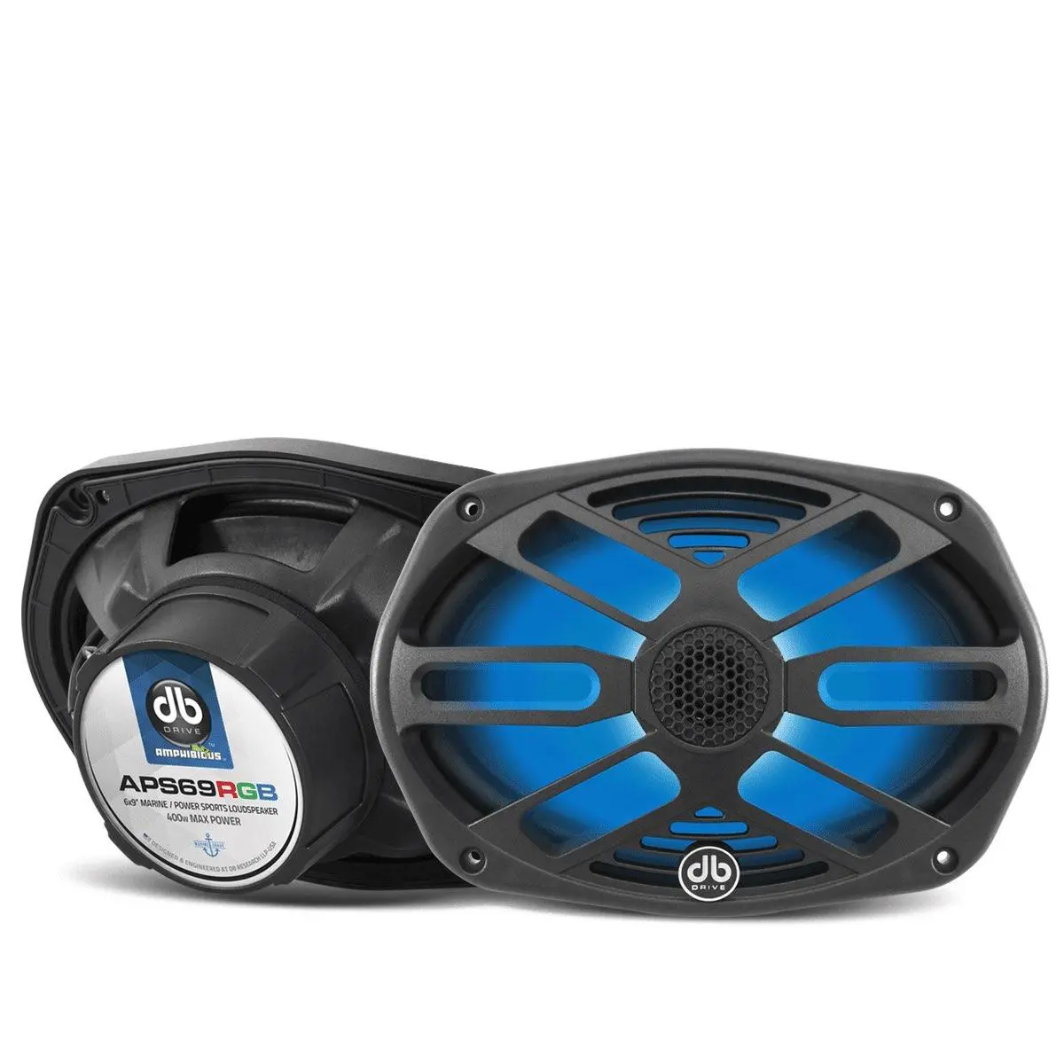 Db Drive 6X9" 400 Watt Rgb Led Marine Loud Speaker (Aps69rgb) 1