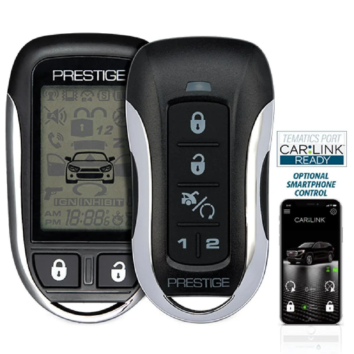 Prestige Two-Way Remote Start With Keyless Entry / Security Combo - Long Range Up To 1 Mile - Web Programmable (Aps997z) 1