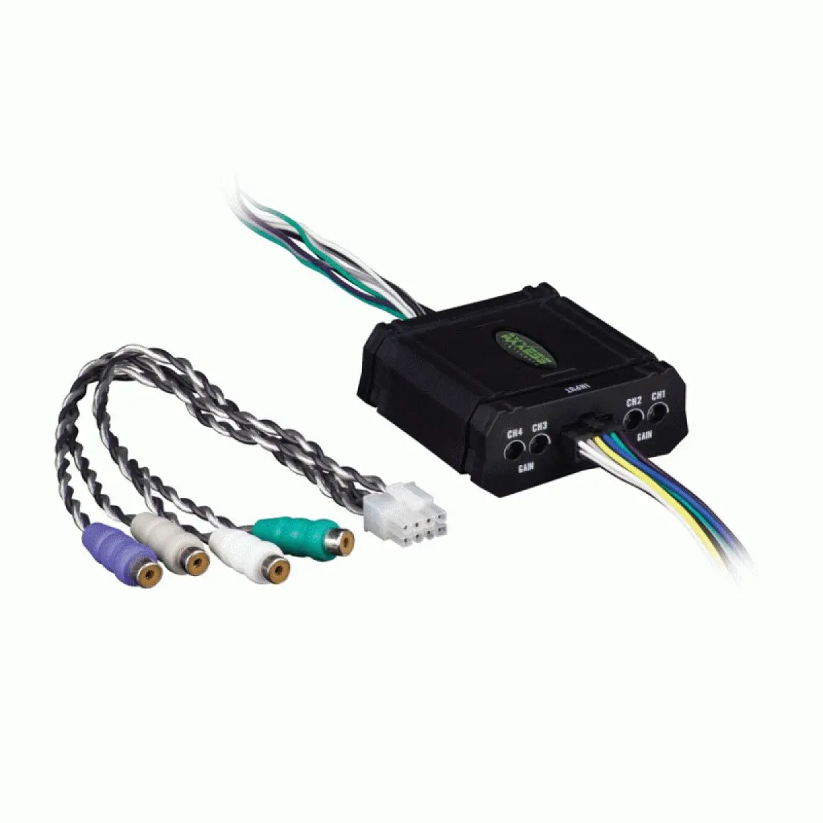 Axxess 4 Channel High/Low Converter W/Music Sensing Remote Turn On (Ax-Adct4) 1
