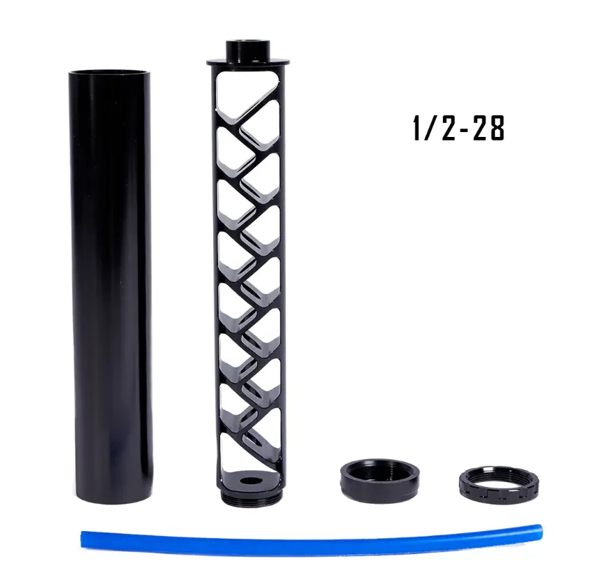 10Inch 430 1/2-28 5/8-24 Single Core Aluminum Tube Solvent Trap Car Fuel Filter For Napa 4003 Wix 24003 Solvent Black 1