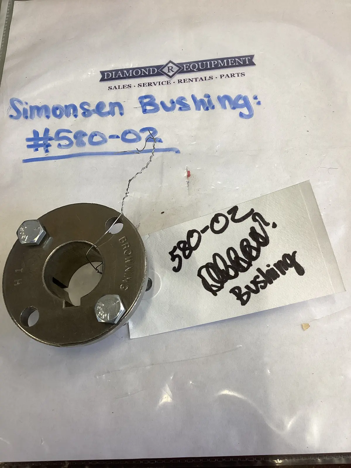 Simonsen Bushing: #580-02 1