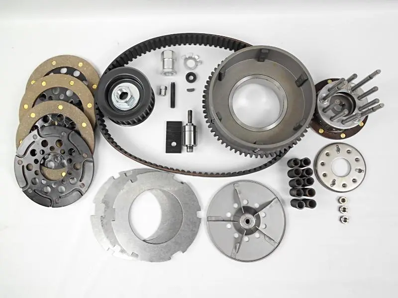 1965-1967 Complete 3 Or 5-Stud Electric Start Primary Belt Drive Kit With Belt Idler Pulley 1