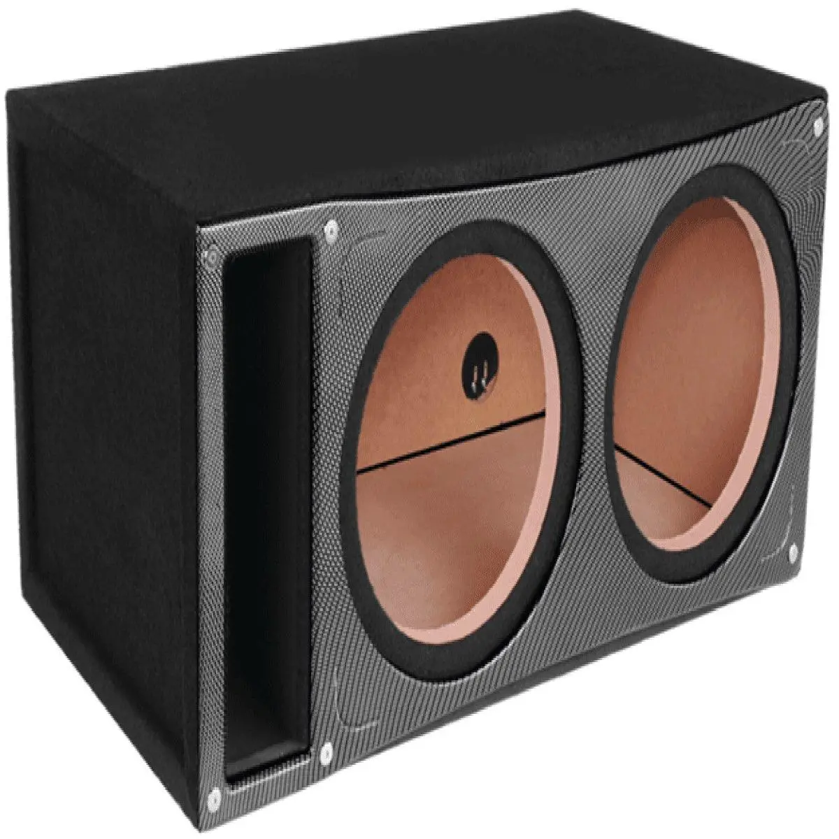 Atrend 12" Dual Vented Box Large For Spl Carbon Fiber Gloss Front (Bp12dv) 1
