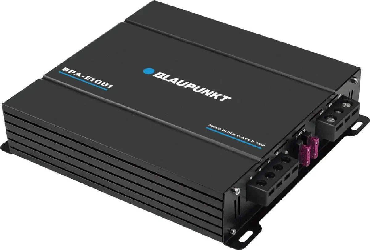 Blaupunkt Mono Block D-Class Power Amplifier 1000 Watts 2 Ohm Stable (Bpa-E1001) 1