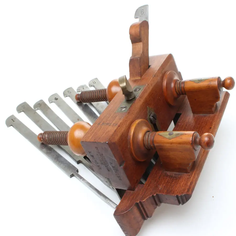 Sold - Buck Screw-Stem Plough Plane (Beech, Boxwood) 1