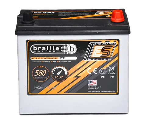 Braille B51r Endurance Advanced Agm Battery 1