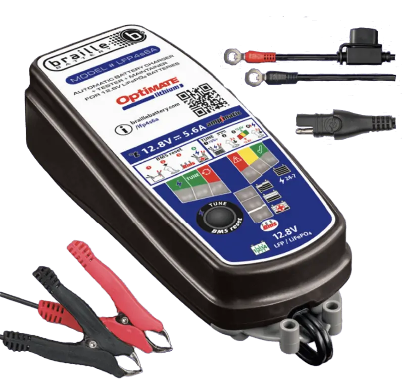 Braille 12.8V 6A Lithium Battery Charger And Maintainer 1
