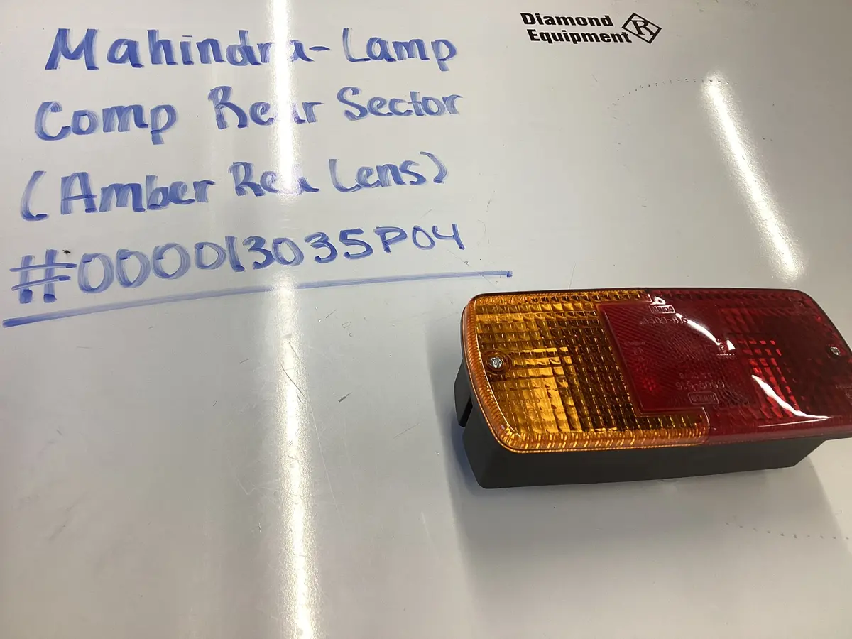 Mahindra- Lamp Comb Rear Sector (Amber Red Lens): #000013035P04 1
