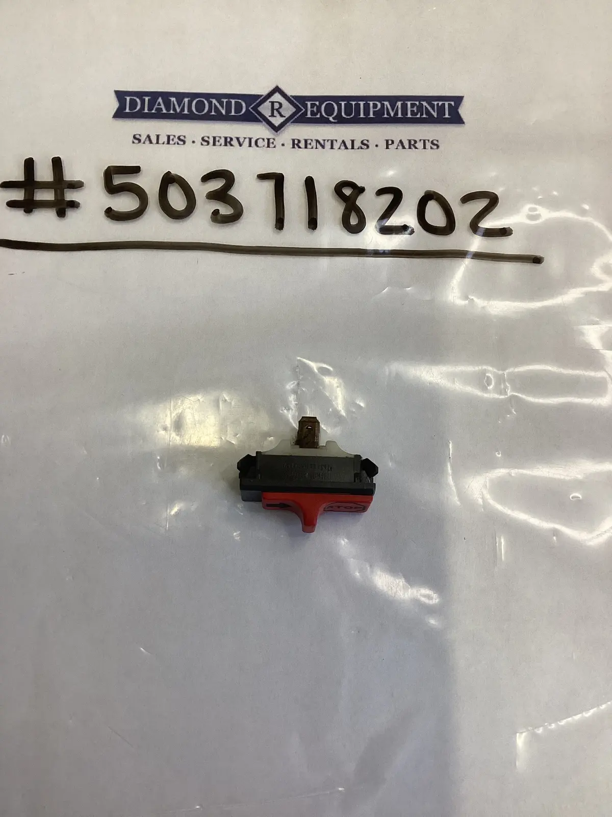 Husqvarna Start/Stop Switch: #503718202 1
