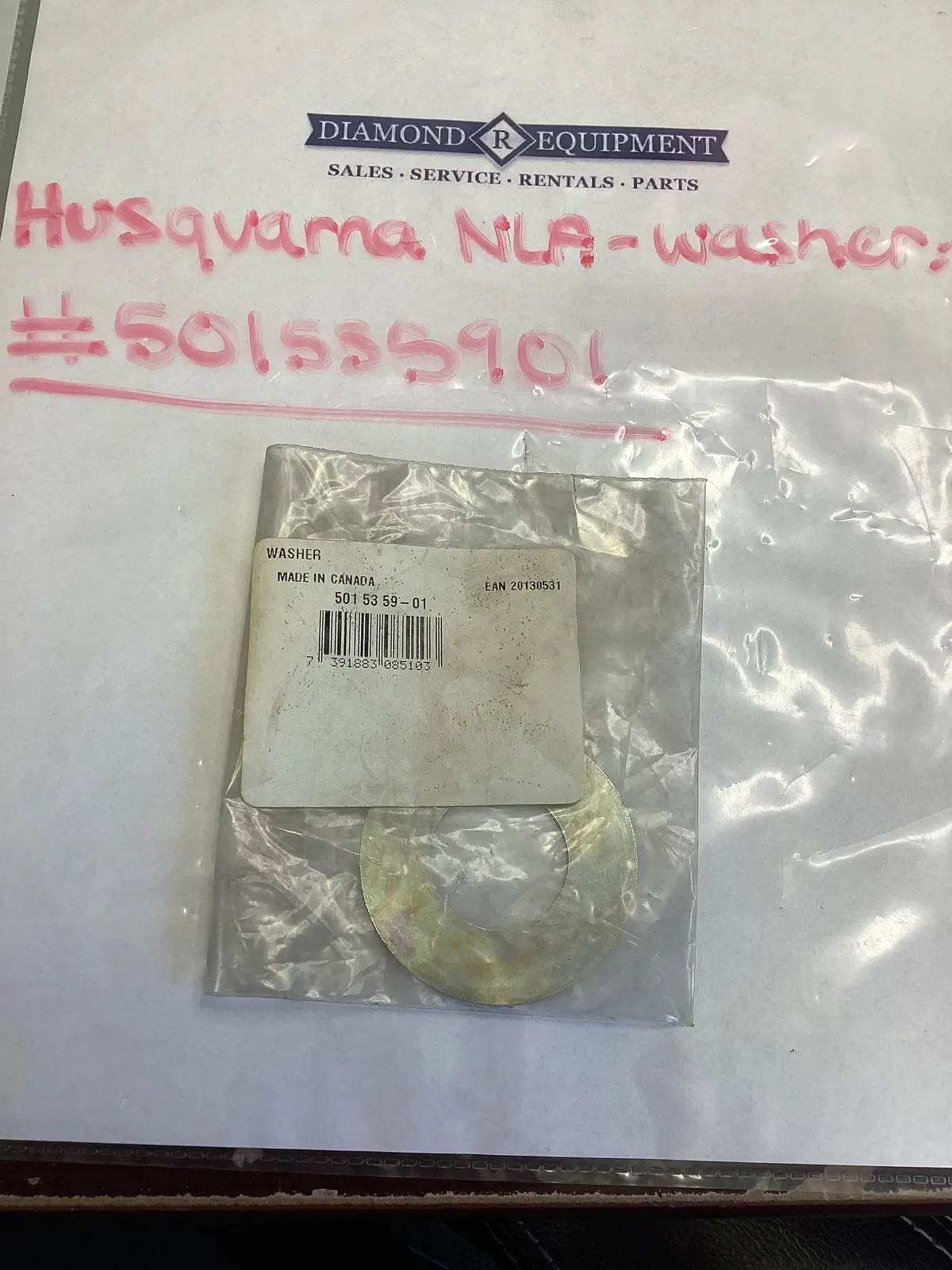 Husqvarna Nla-Washer: #501555901 1