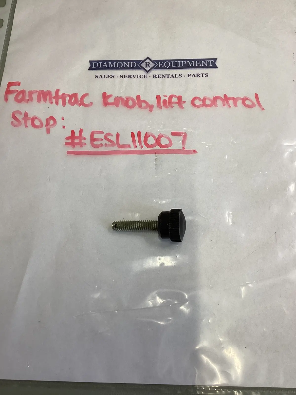 Farmtrac Knob, Lift Control Stop: #Esl11007 1