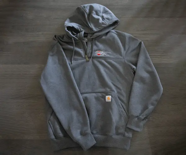 Carhartt Men's Rain Defender 1/4 Zip Hoodie 1