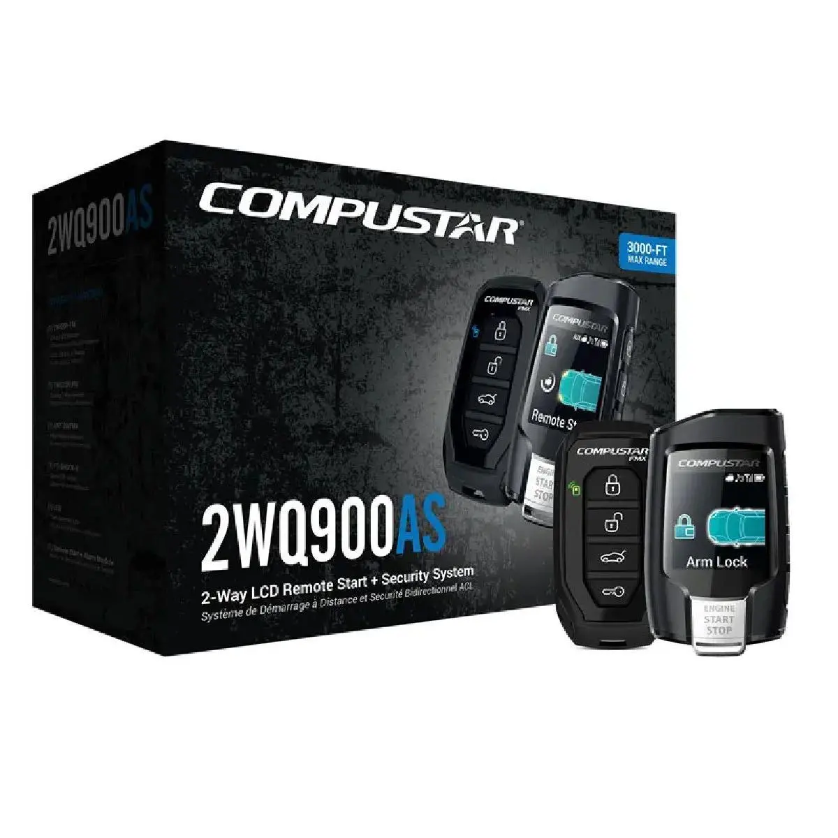 Compustar 2 Way Remote Start & Alarm With Lcd Remote (Cs2wq900as) 1