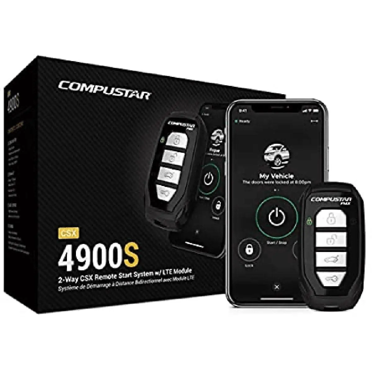 Compustar 2 Way Alarm & Remote Start W/Drone (Csx 4900S) 1
