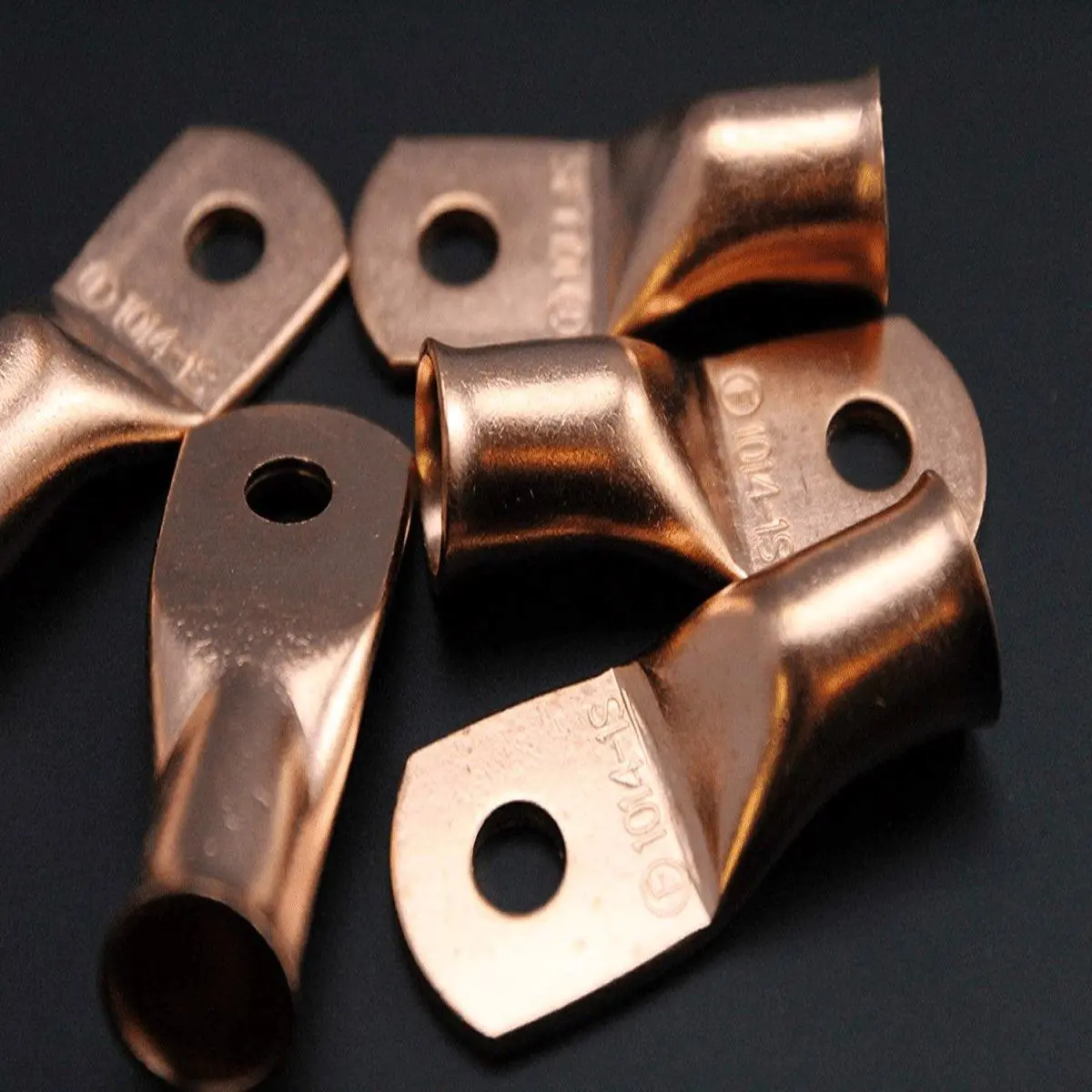 Install Bay 0 Gauge 1/4" Copper Ring Terminal (Cur1014) 1