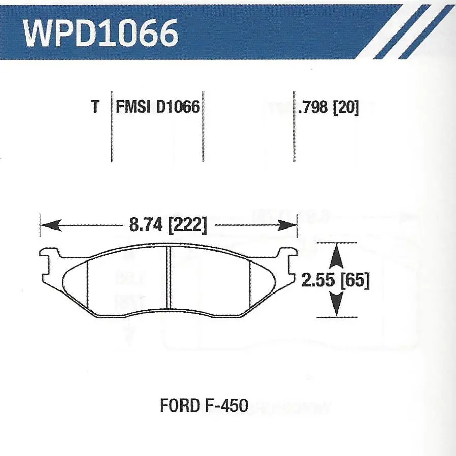 D1066t Disc Pad 1