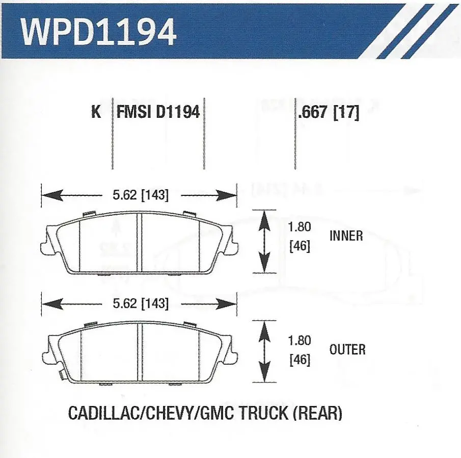 D1194k Disc Pad 1