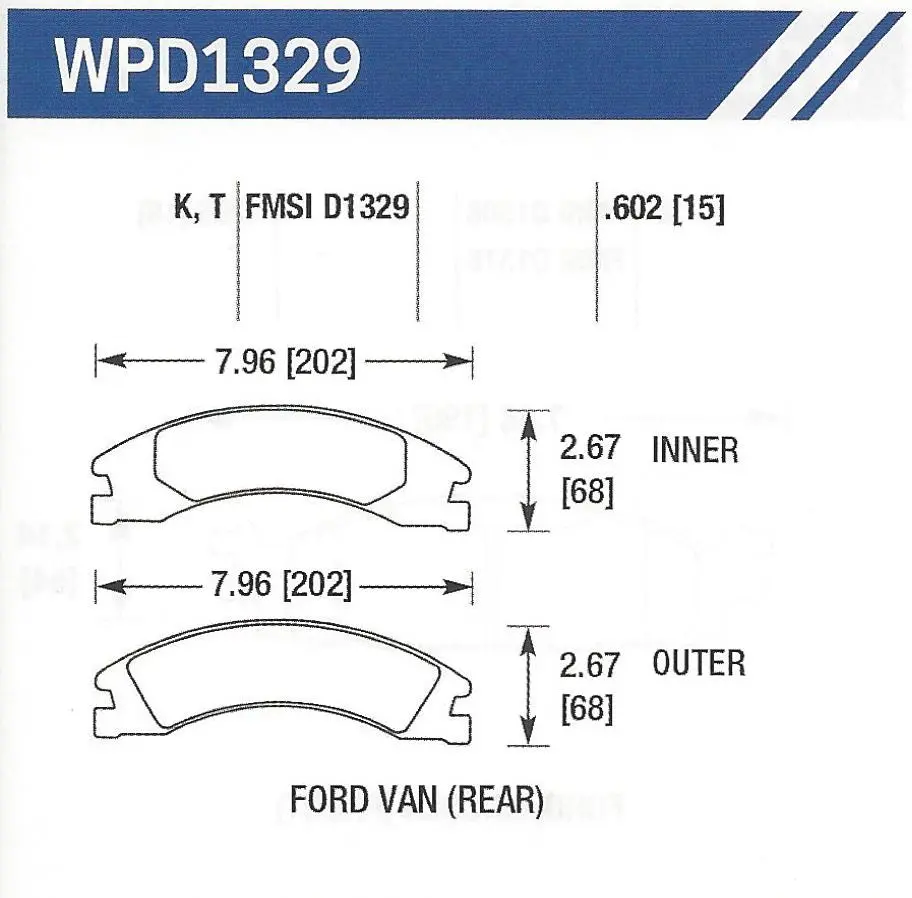 D1329k Disc Pad 1