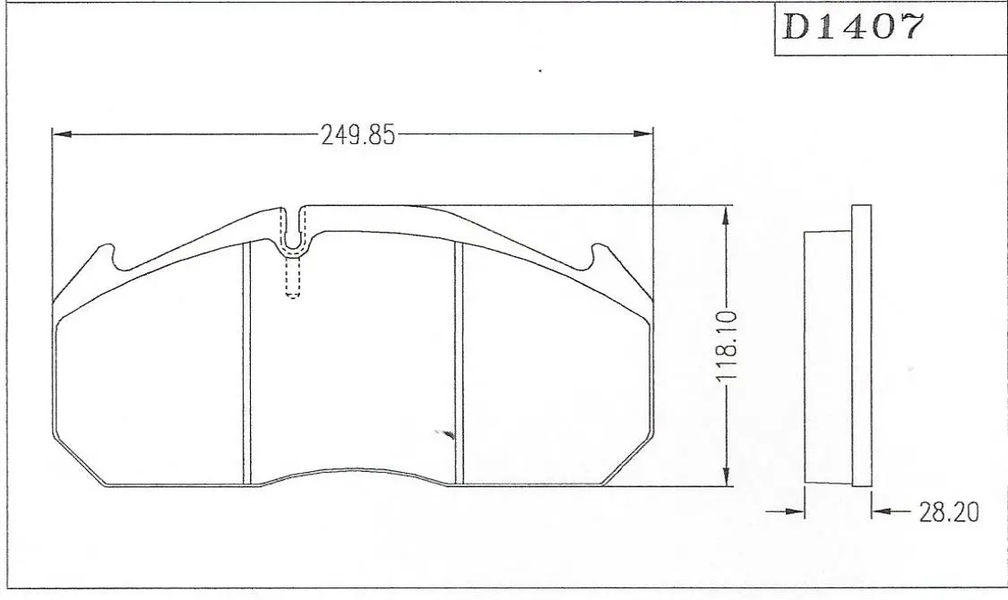 D1407-Hp Disc Pad 1