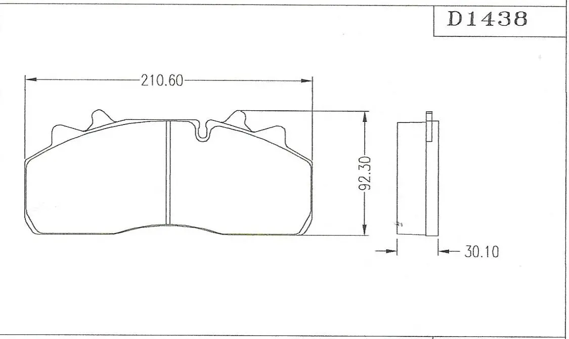 D1438-Hp Disc Pad 1