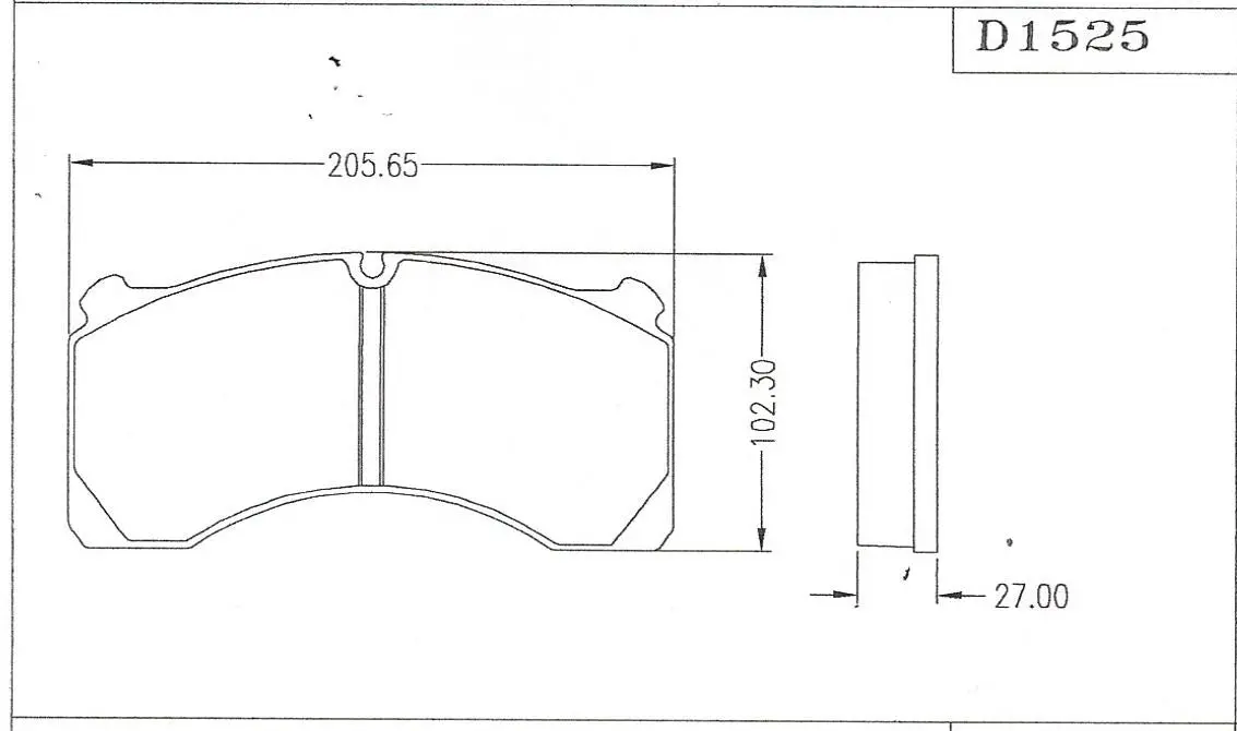 D1525-Hp Disc Pad 1