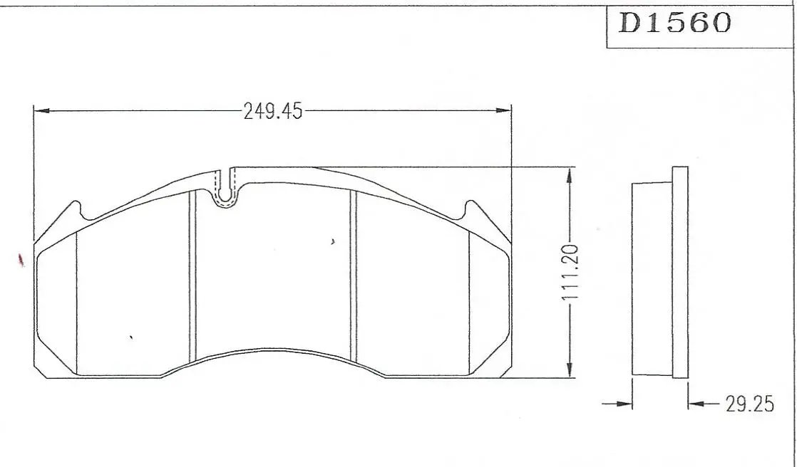 D1560-Hp Disc Pad 1
