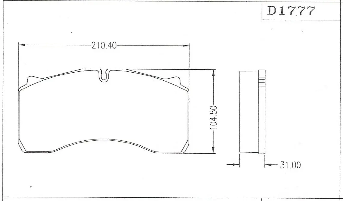 D1777w-Hp Disc Pad 1