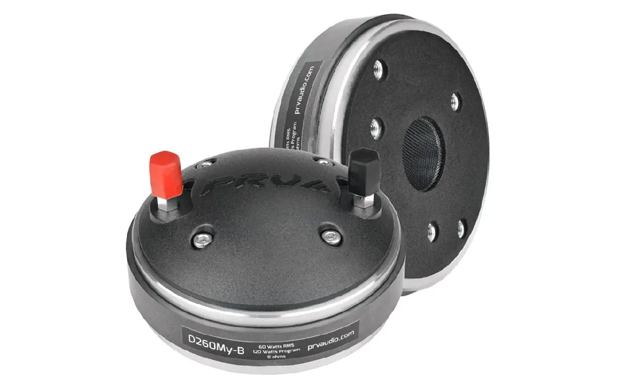 Prv Audio - 1" Exit Comp. Driver - 120W Program Power - 1.5" Vc - Bolt On (D260my-B) 1